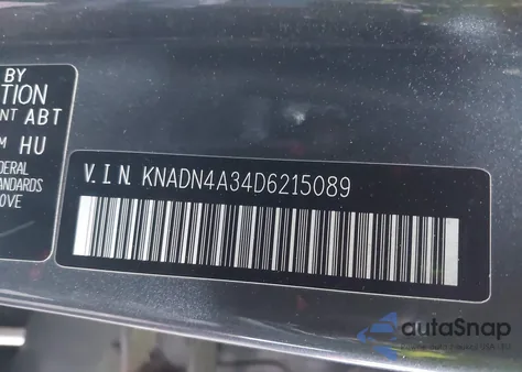2013 Kia Rio Ex from USA, damaged, VIN KNADN4A34D6215089